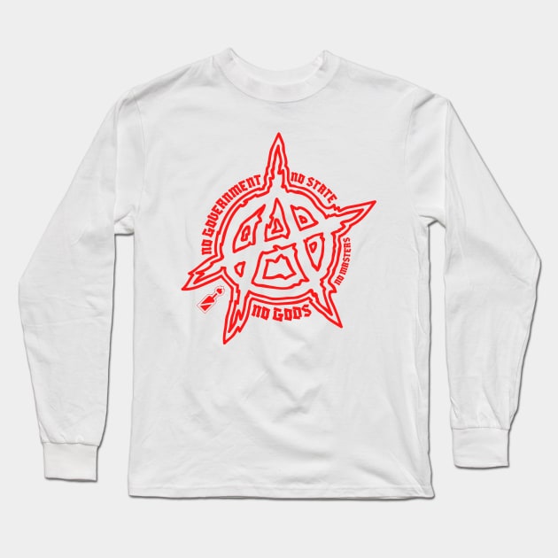 Anarchist Symbol Long Sleeve T-Shirt by soulfulprintss8